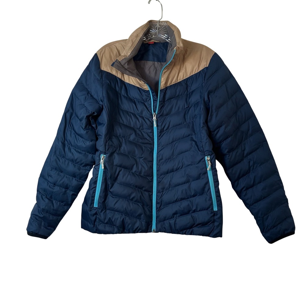 Spyder‎ Grand Synthetic Down Jacket Womens Medium Blue Tan Puffer